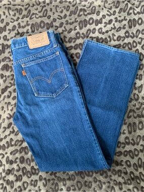 Reworked Vintage Orange Tab Levi’s Jeans